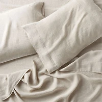 Aire Natural EUROPEAN FLAX ™-Certified Linen Warm Natural Full Bedding Set