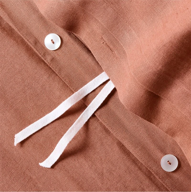 Aire Natural EUROPEAN FLAX ™-Certified Linen Copper Full/Queen Duvet Cover