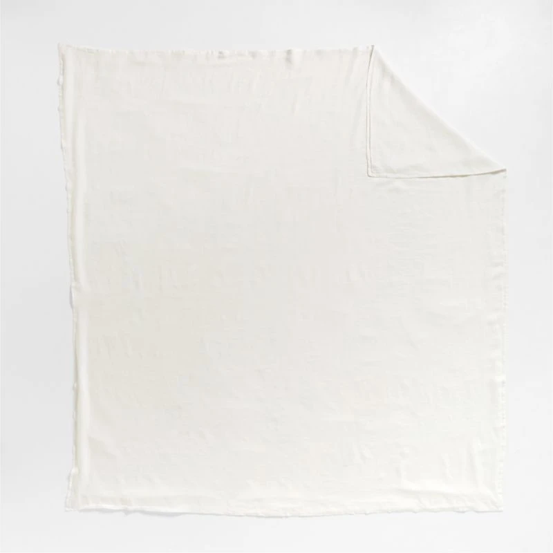 Aire Natural EUROPEAN FLAX ™-Certified Linen Pampas Ivory Full/Queen Duvet Cover