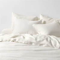 Aire Natural EUROPEAN FLAX ™-Certified Linen Pampas Ivory Full/Queen Duvet Cover