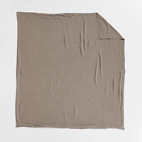 Aire Natural EUROPEAN FLAX ™-Certified Linen Clay Taupe Full/Queen Duvet Cover