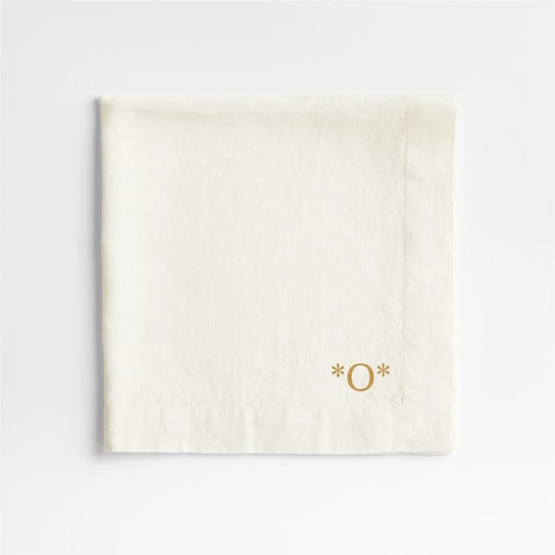 Marin Arctic Ivory EUROPEAN FLAX ™-Certified Linen Napkin, Set of 4