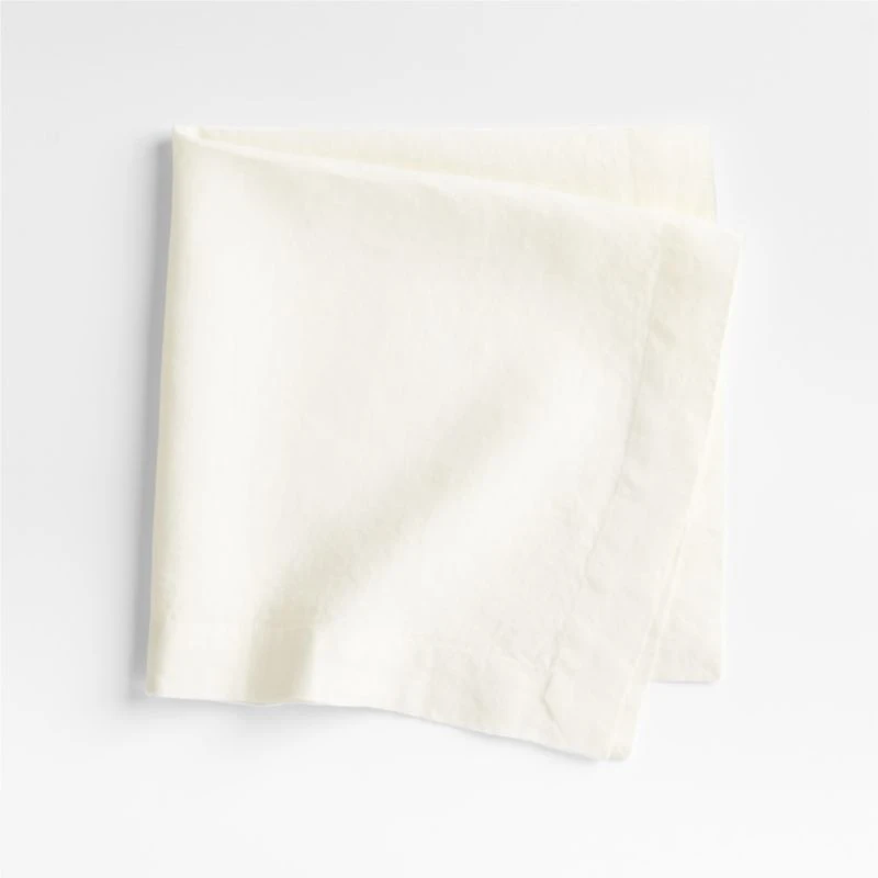 Marin Arctic Ivory EUROPEAN FLAX ™-Certified Linen Napkin, Set of 4