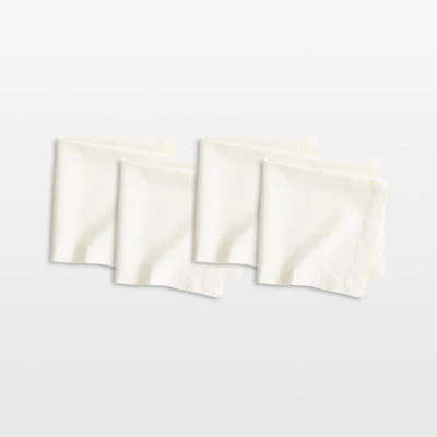 Marin Arctic Ivory EUROPEAN FLAX ™-Certified Linen Napkin, Set of 4