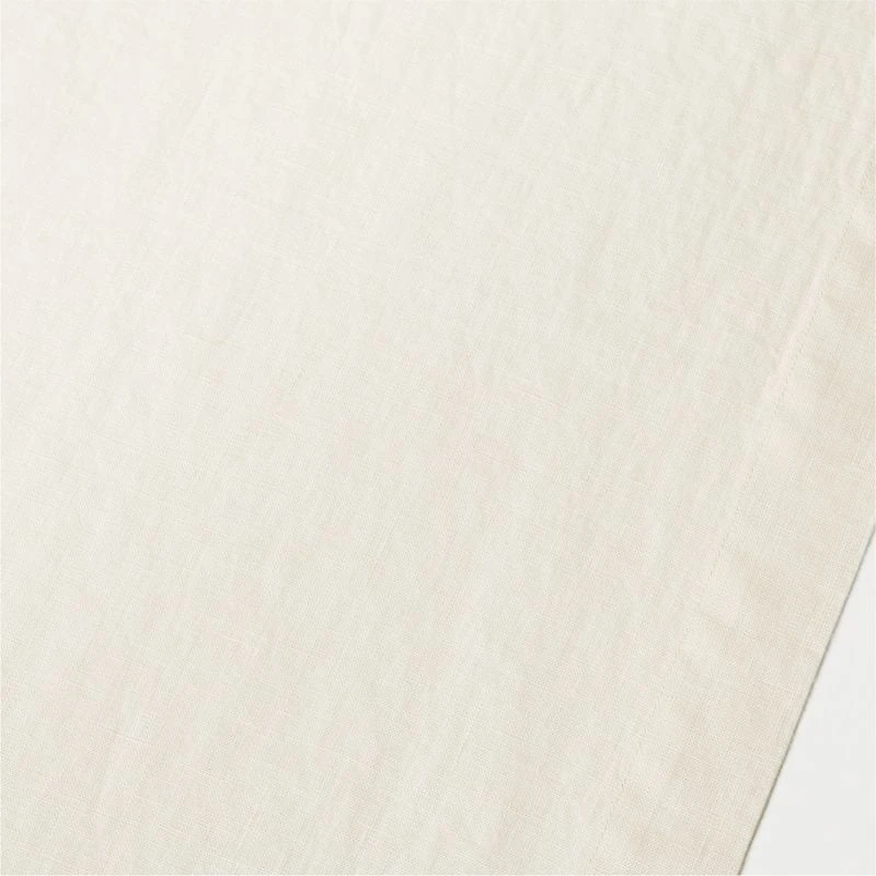 Marin 90" Arctic Ivory EUROPEAN FLAX ™-Certified Linen Runner