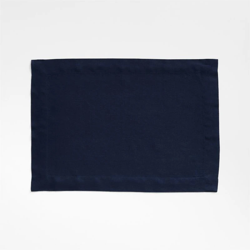 Marin Deep Indigo European Flax ®-Certified Linen Placemat