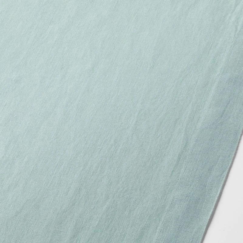 Marin 120" Quiet Blue EUROPEAN FLAX ™-Certified Linen Table Runner