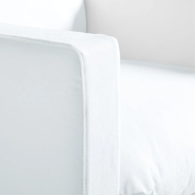 Ever Slipcovered White Nursery Glider Chair by Leanne Ford