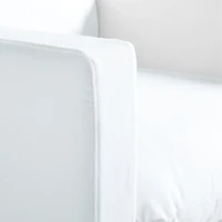 Ever Slipcovered White Nursery Glider Chair by Leanne Ford