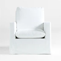 Ever Slipcovered White Nursery Glider Chair by Leanne Ford