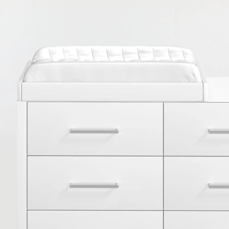 Ever Simple White Wood Baby Changing Table Topper