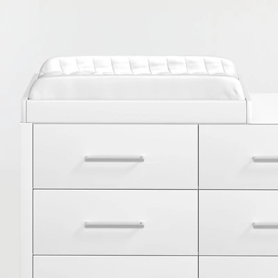 Ever Simple White Wood Baby Changing Table Topper