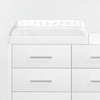 Ever Simple White Wood Baby Changing Table Topper