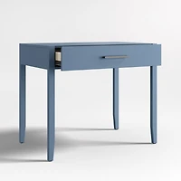 Ever Simple Modular Slate Blue Wood Kids Desk with Drawer