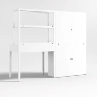 Ever Simple Modular White Wood Kids Workspace Suite