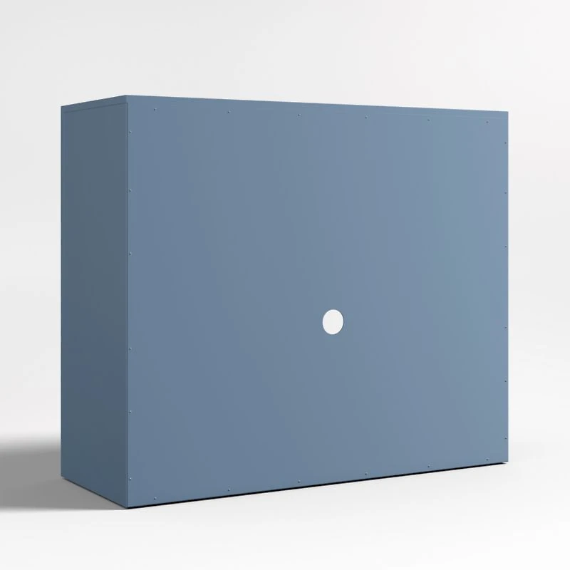 Ever Simple Modular Slate Blue Wood Kids Bookcase