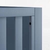 Ever Simple Slate Blue Wood Convertible Baby Crib