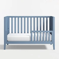Ever Simple Slate Blue Wood Toddler Bed Rail