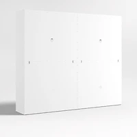 Ever Simple Set of 2 Modular White Wood Kids Open Bookcases