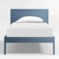 Ever Simple Slate Blue Wood Kids Twin Bed