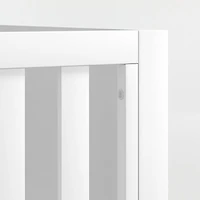 Ever Simple White Wood Convertible Baby Crib with Toddler Bed Rail
