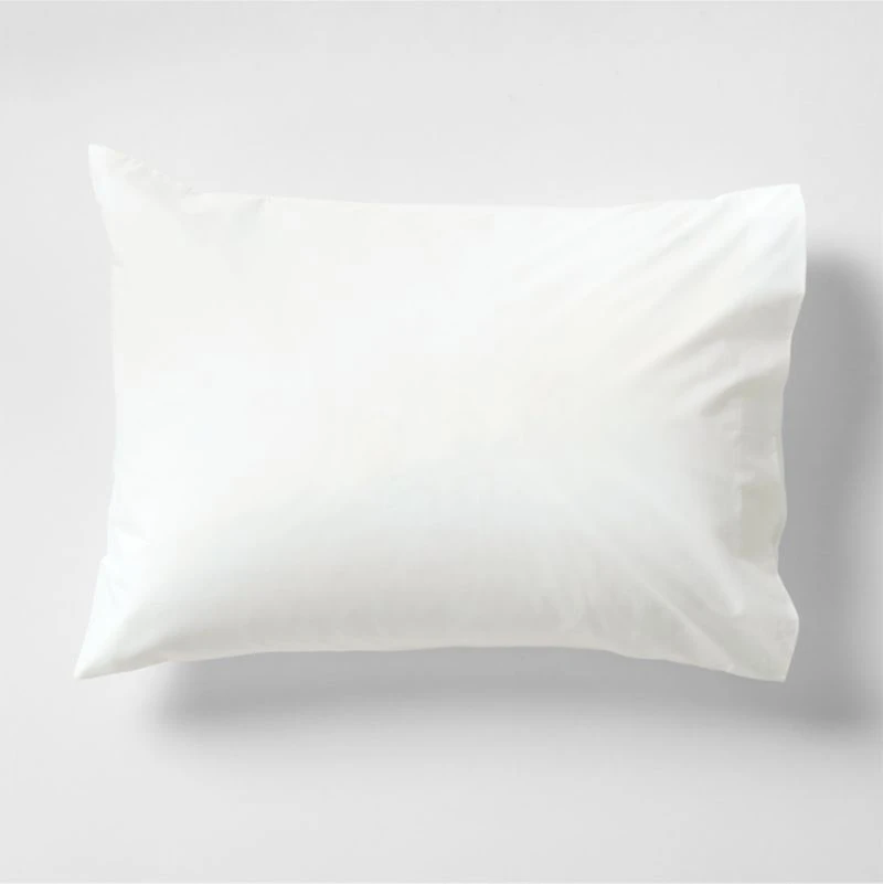 Everyday Organic Cotton Percale Crisp White King Bed Pillow Sham