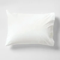 Everyday Organic Cotton Percale Crisp White King Bed Pillow Sham