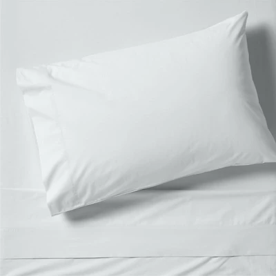 Everyday Snuggle Brushed Organic Cotton Percale Soft Blue Kids Twin Sheet Set