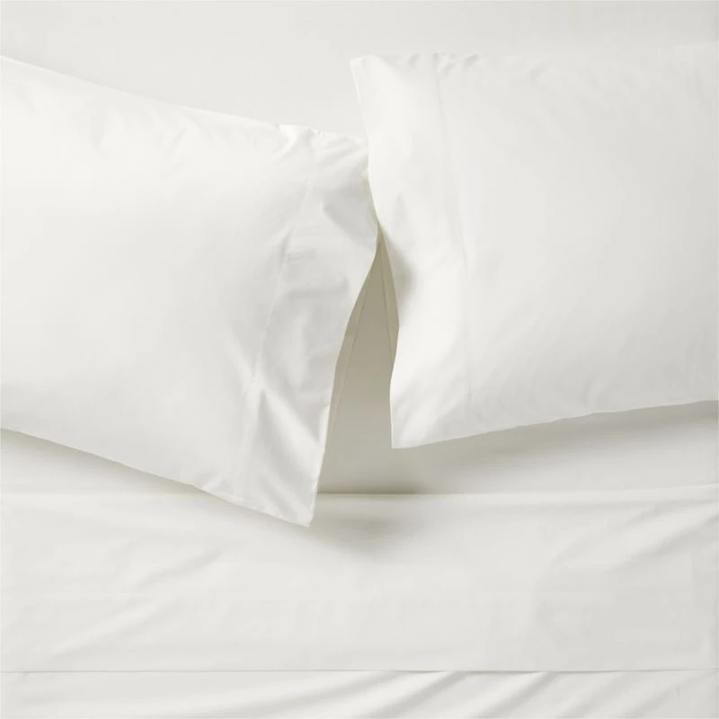 Everyday Snuggle Brushed Organic Cotton  Percale Pampas Ivory Kids Full Sheet Set