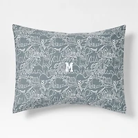 Explorer Animals Organic Cotton Kids Pillow Sham