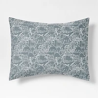 Explorer Animals Organic Cotton Kids Pillow Sham