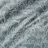 Explorer Animals Organic Cotton Kids Full/Queen Duvet Cover