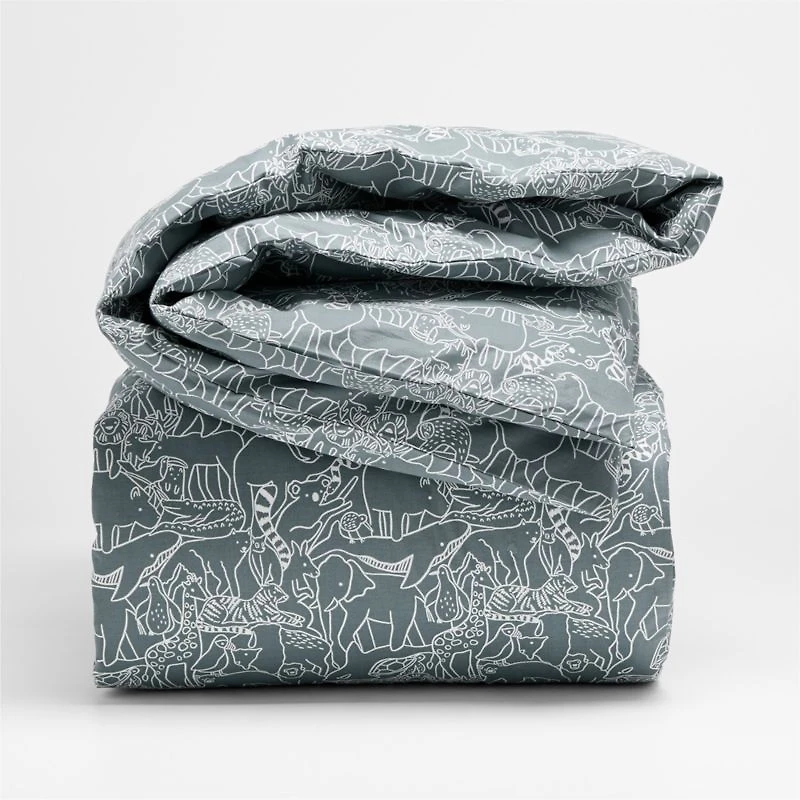 Explorer Animals Organic Cotton Kids Full/Queen Duvet Cover