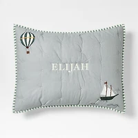 Explorer Adventure Organic Cotton Kids Pillow Sham