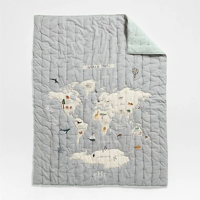 Explorer Adventure Organic Cotton Kids Full/Queen Quilt