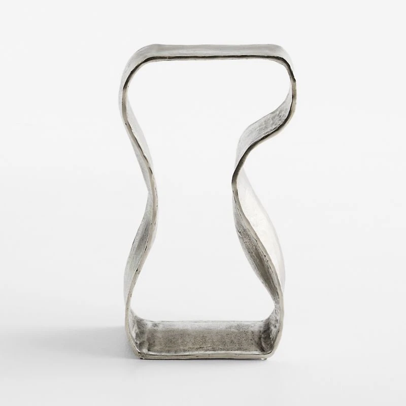 Expressionist Nickel Cast Aluminum 12" Drink Table