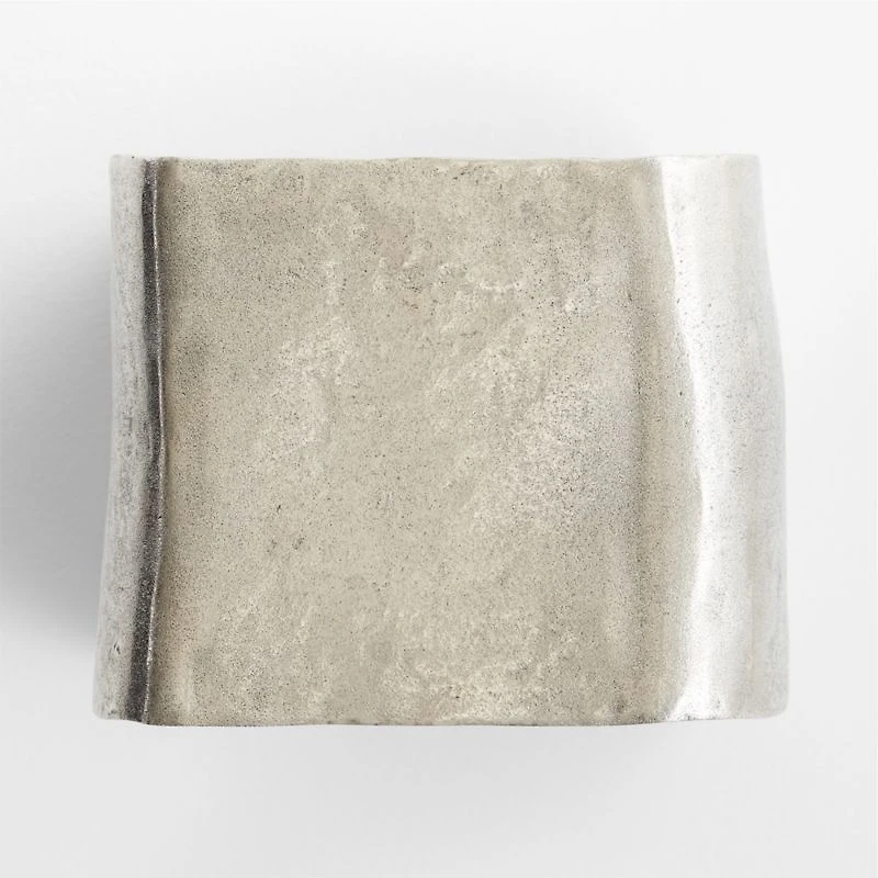 Expressionist Nickel Cast Aluminum 12" Drink Table