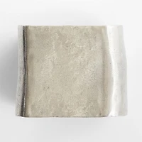 Expressionist Nickel Cast Aluminum 12" Drink Table