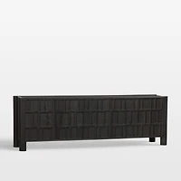 Ezri 82" Carved Oak Wood Storage Media Console