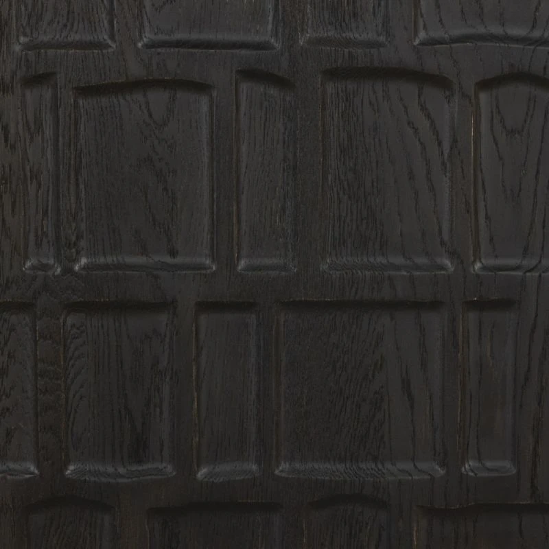 Ezri 82" Carved Oak Wood Storage Media Console