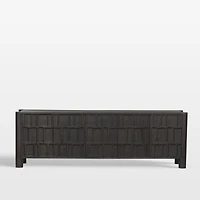 Ezri 82" Carved Oak Wood Storage Media Console