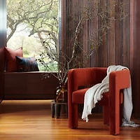 Sculpt Velvet Accent Chair
