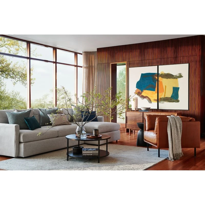 Tate 64.5" Walnut Storage Media Console