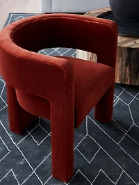 Sculpt Velvet Accent Chair