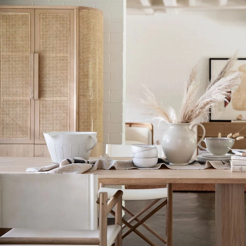 Van Natural Wood Dining Table by Leanne Ford