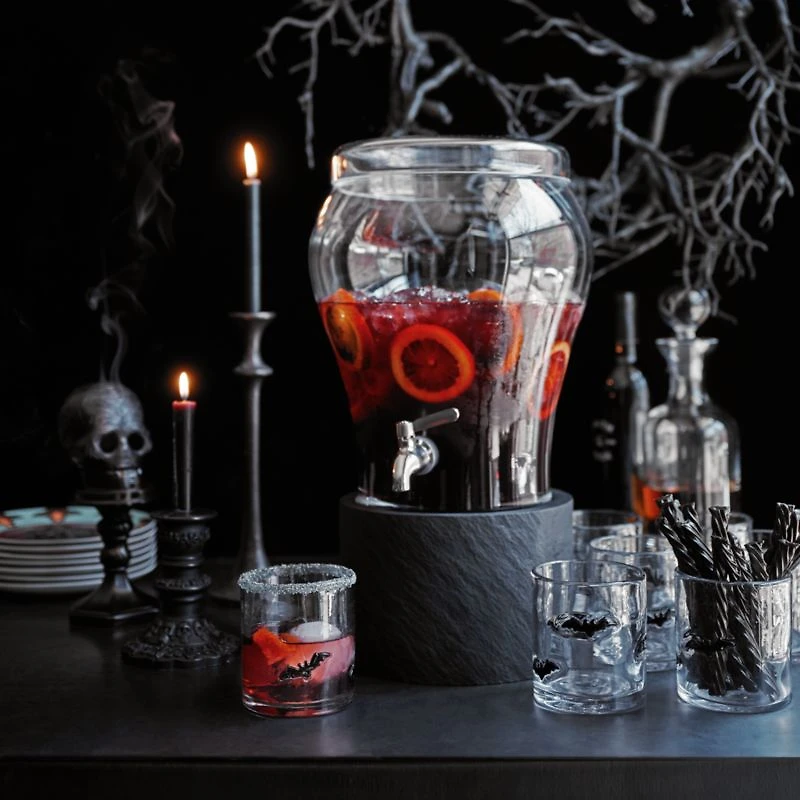 Halloween Bats Icon 14-Oz. Double Old-Fashioned Glass