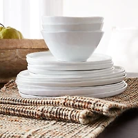 Mercer White Porcelain Cereal Bowls, Set of 8