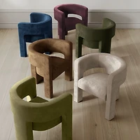 Sculpt Velvet Accent Chair