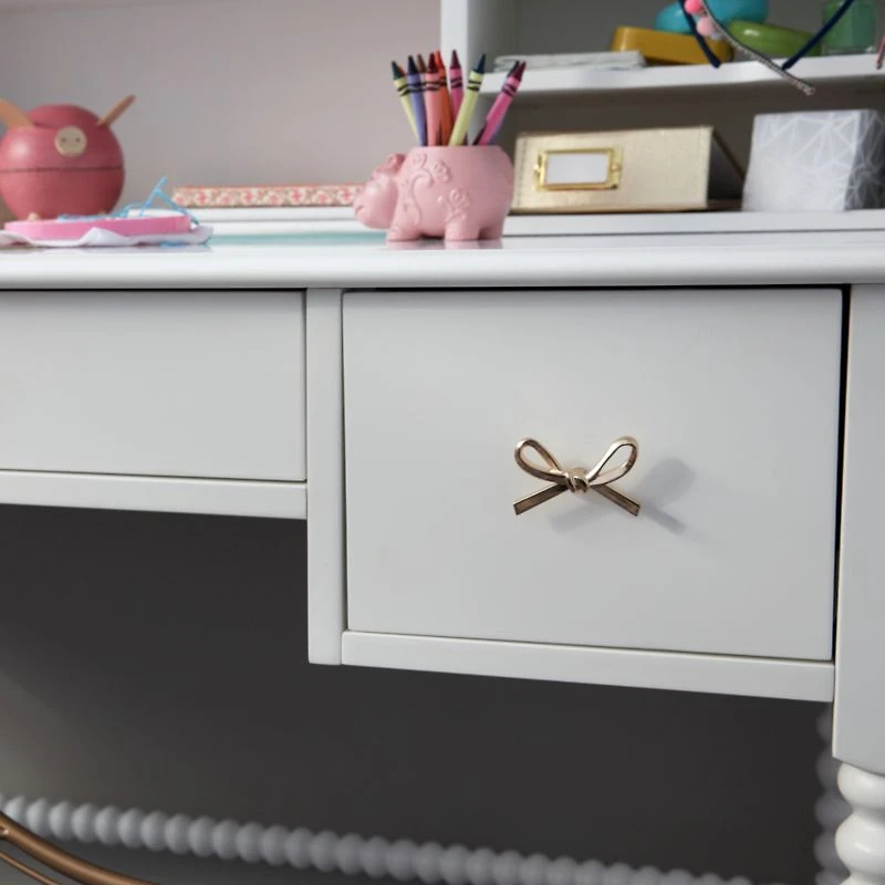 Gold Bow Knobs, Set of 6