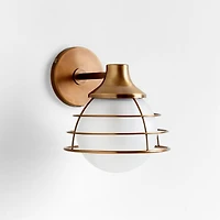 Fairfax Brass Metal Indoor/Outdoor Wall Sconce Light